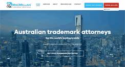 Desktop Screenshot of macmillantrademarks.com.au